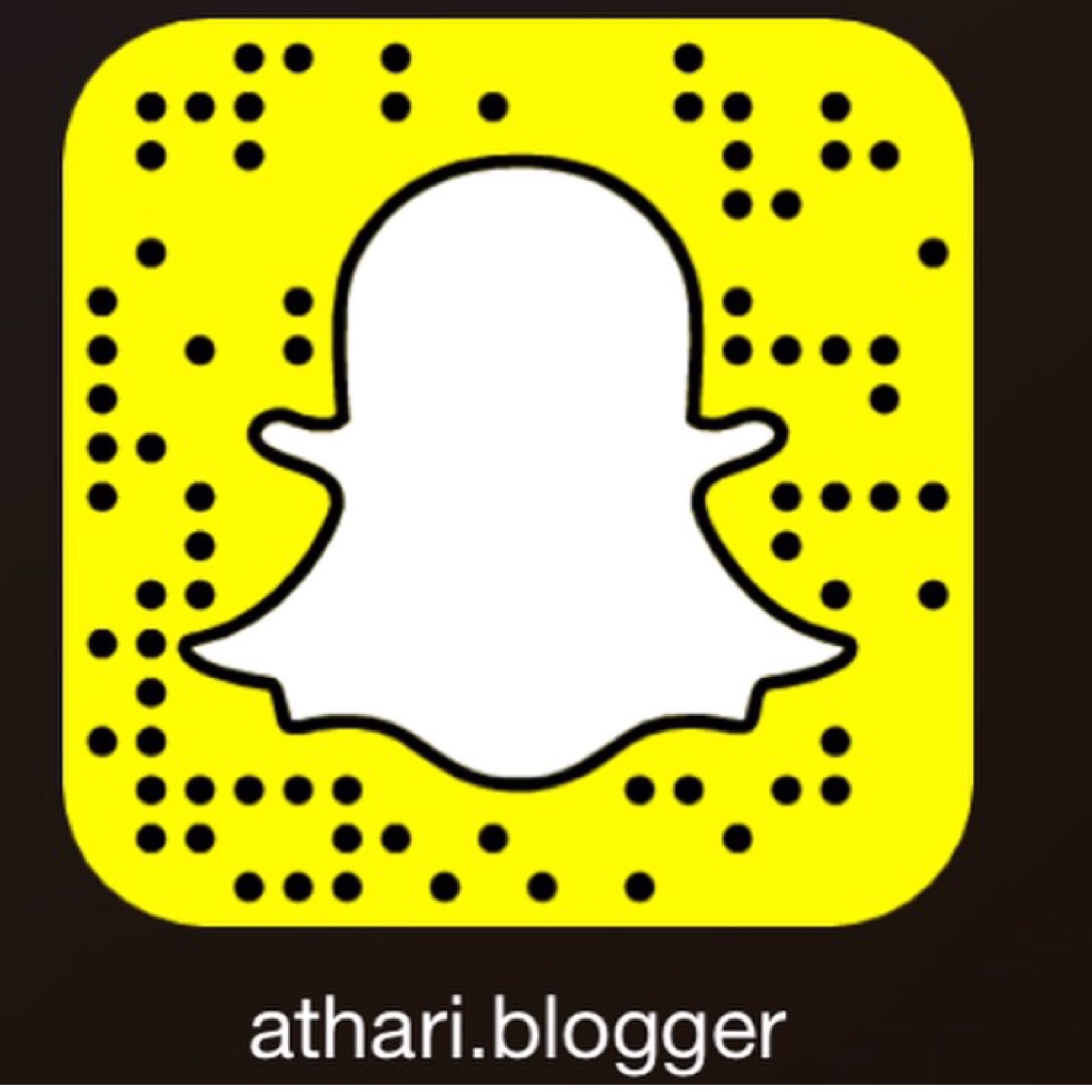 @athari.blogger's snapchat picture for athari.blogger